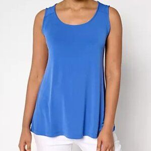 Susan Graver Regular Modern Essentials Liquid Knit A-Line Tank 1X